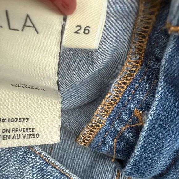 Alice + Olivia High Rise Cropped Wide Leg Jeans - Picture 12 of 13